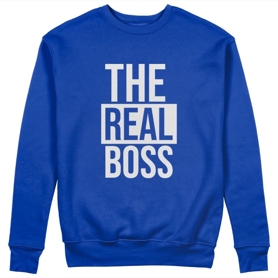 Felpa donna personalizzabile con nome the real boss Love