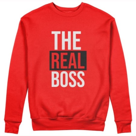 Felpa donna personalizzabile con nome the real boss Love