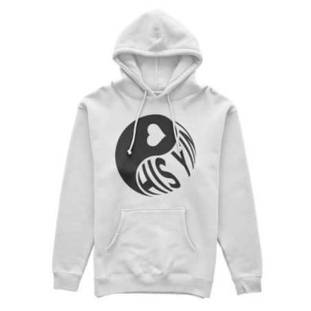 Felpa donna personalizzabile con nome his yin