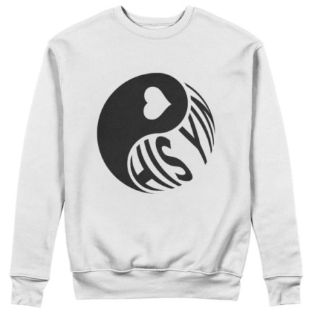 Felpa donna personalizzabile con nome his yin Love