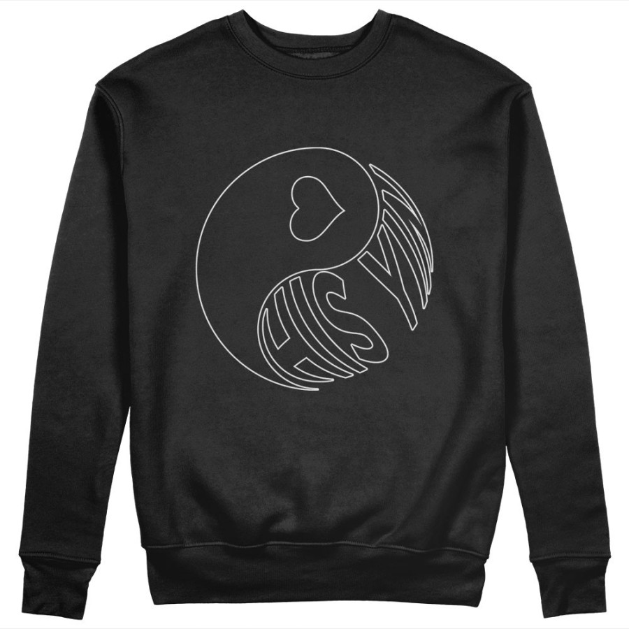 Felpa donna personalizzabile con nome his yin Love