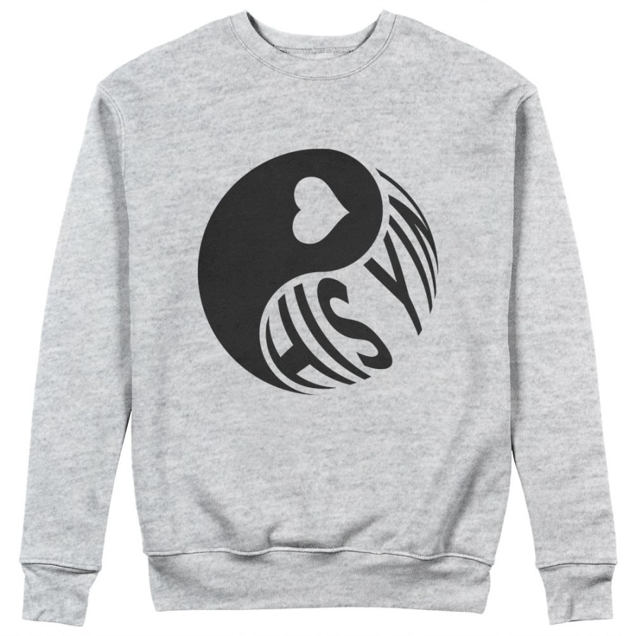 Felpa donna personalizzabile con nome his yin Love