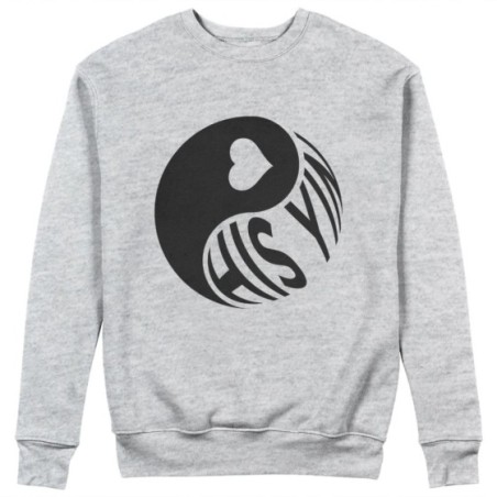 Felpa donna personalizzabile con nome his yin Love