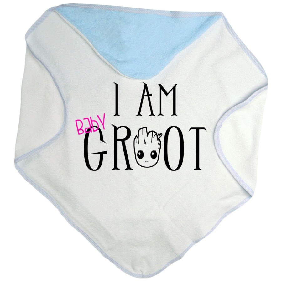 Accappatoio neonato i am baby groot Per la famiglia