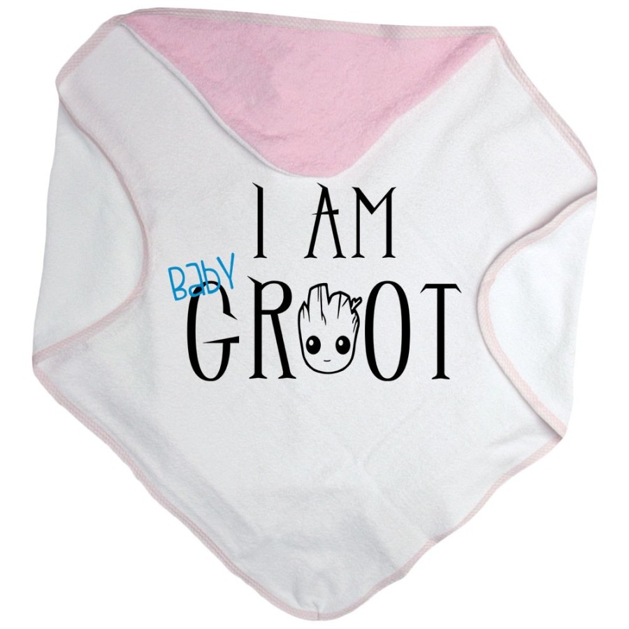 Accappatoio neonato i am baby groot Per la famiglia