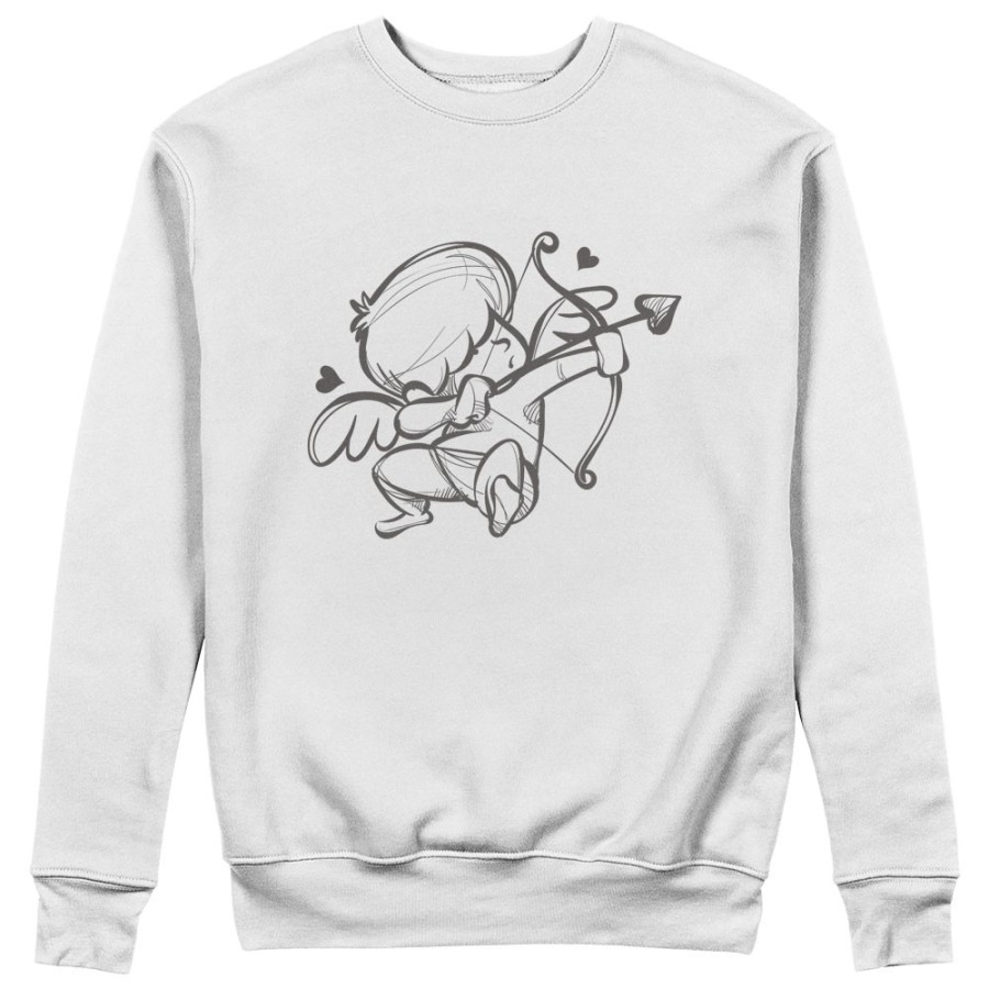 Felpa uomo personalizzabile con nome cupido stilizzato Love