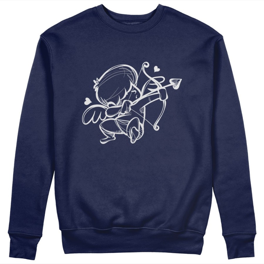 Felpa uomo personalizzabile con nome cupido stilizzato Love