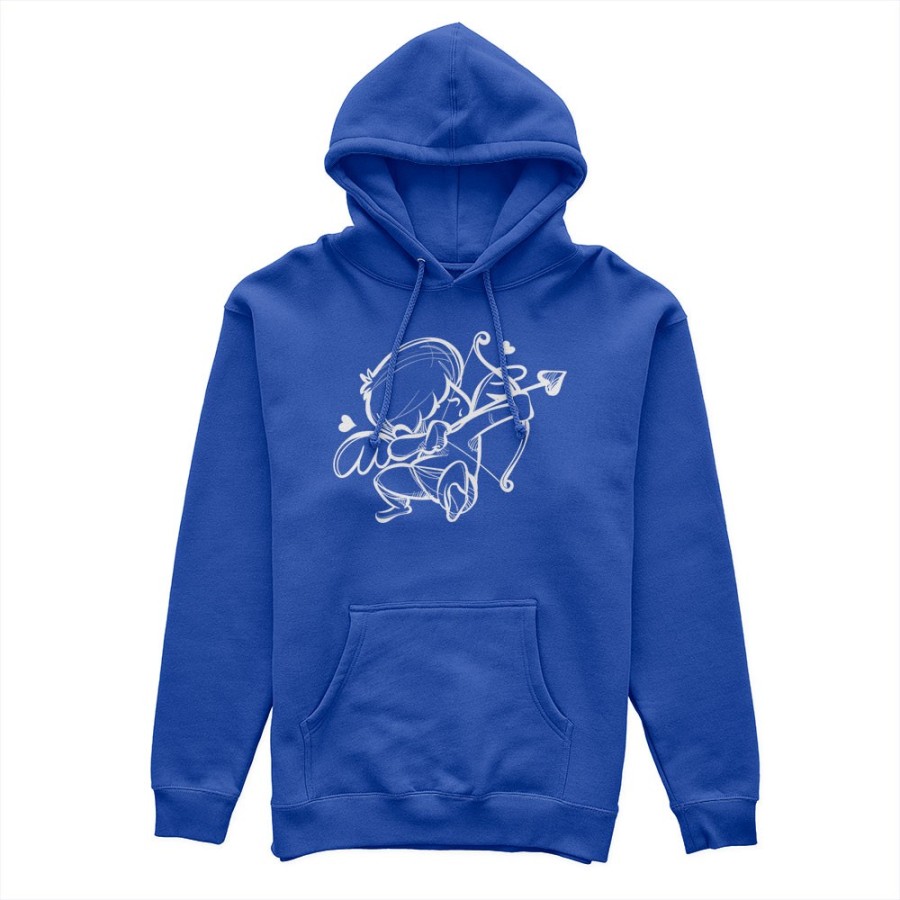 Felpa uomo personalizzabile con nome cupido stilizzato Love