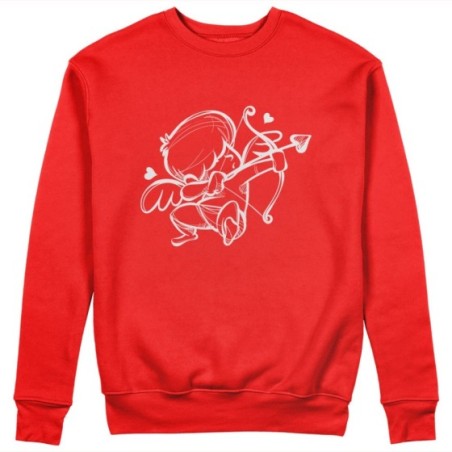 Felpa uomo personalizzabile con nome cupido stilizzato Love