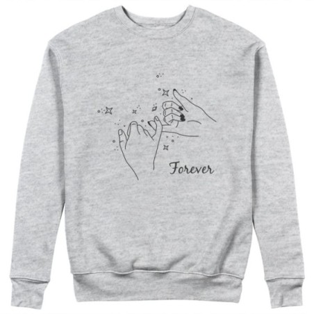 Felpa uomo personalizzabile con nome complicità forever Love