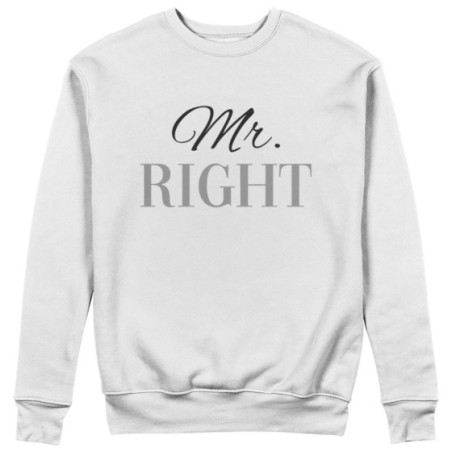 Felpa uomo personalizzabile con nome mr right Love
