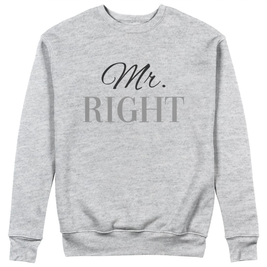 Felpa uomo personalizzabile con nome mr right Love