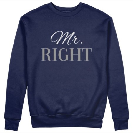 Felpa uomo personalizzabile con nome mr right Love