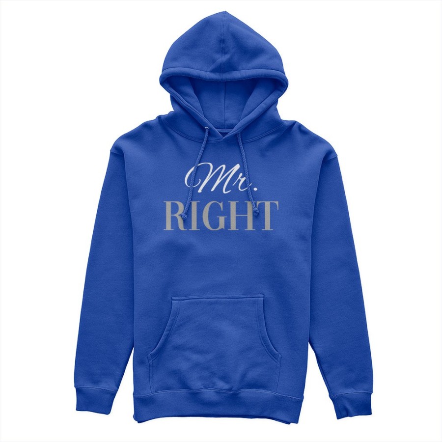 Felpa uomo personalizzabile con nome mr right Love