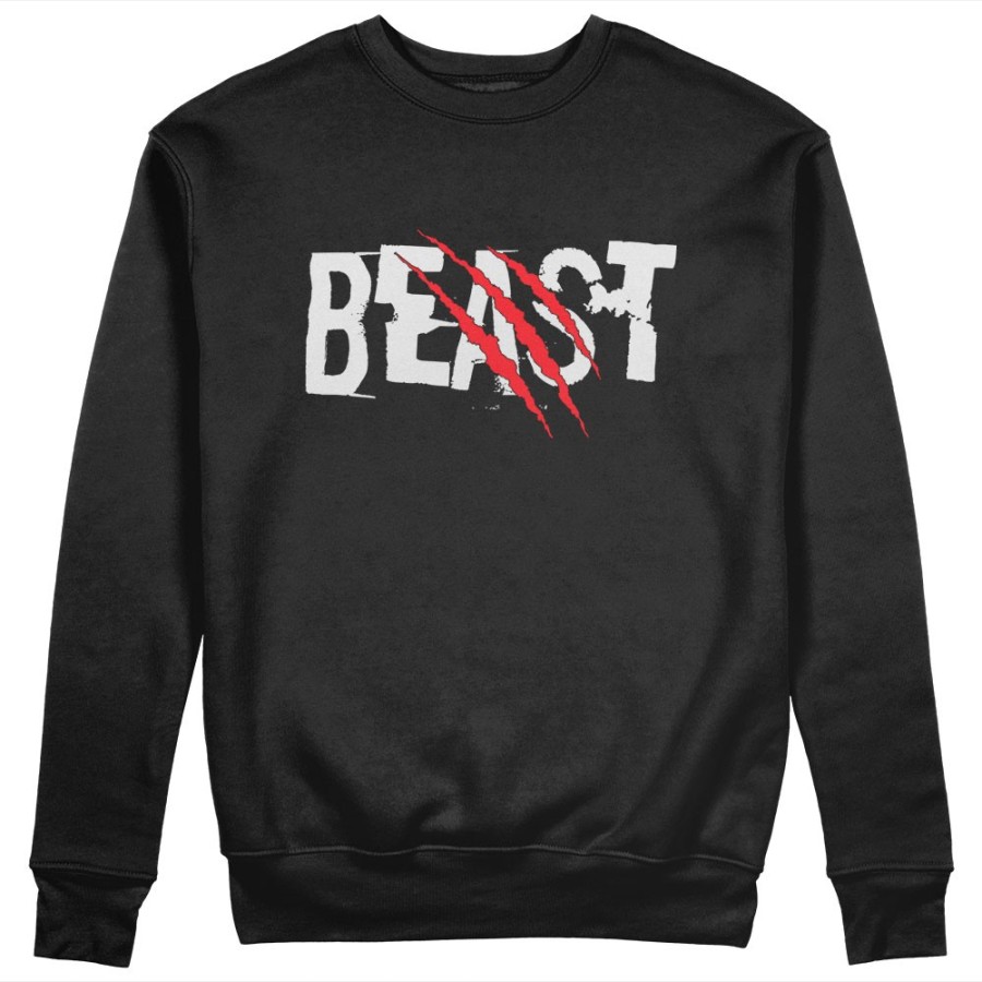 Felpa uomo personalizzabile con nome beast graffio Love