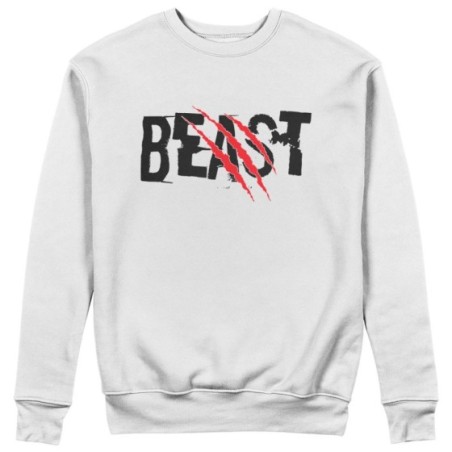 Felpa uomo personalizzabile con nome beast graffio Love