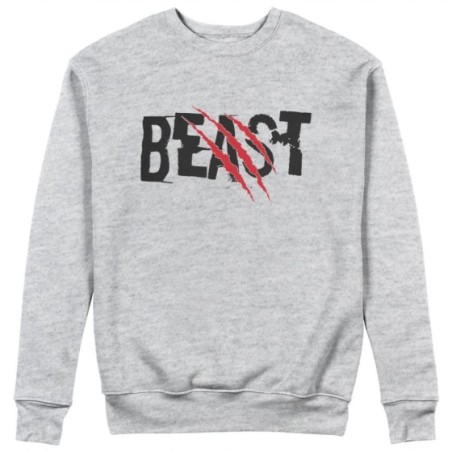 Felpa uomo personalizzabile con nome beast graffio Love
