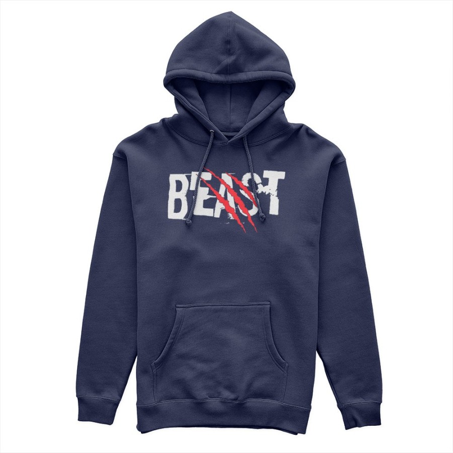 Felpa uomo personalizzabile con nome beast graffio Love