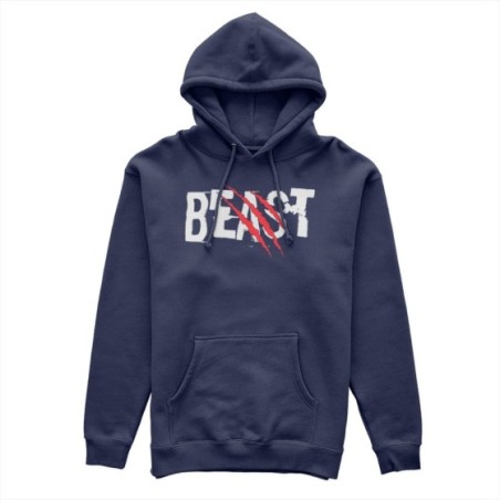 Felpa uomo personalizzabile con nome beast graffio Love