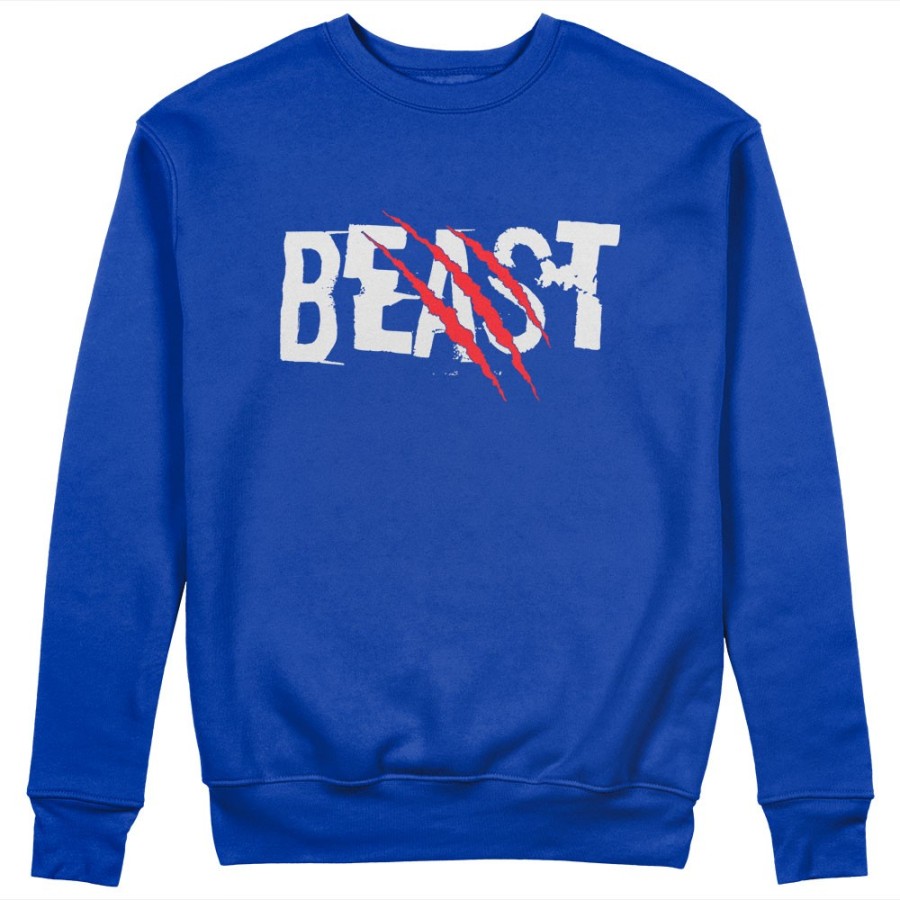 Felpa uomo personalizzabile con nome beast graffio Love