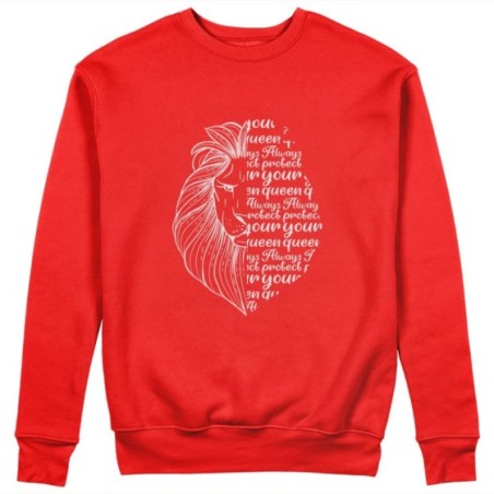 Felpa uomo personalizzabile con nome lion always protect your queen Love