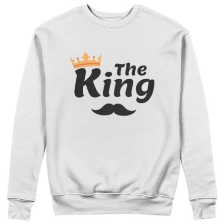 Felpa uomo personalizzabile con nome the king smile