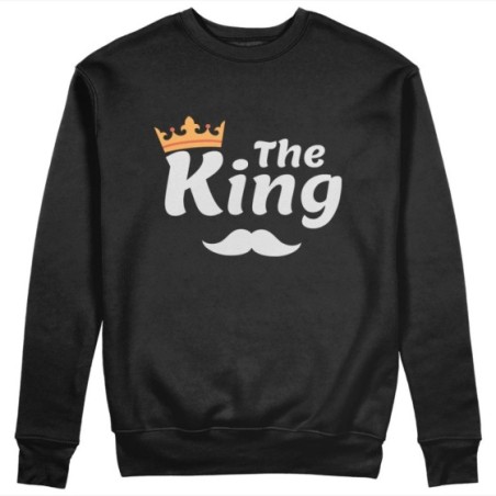Felpa uomo personalizzabile con nome the king smile Love