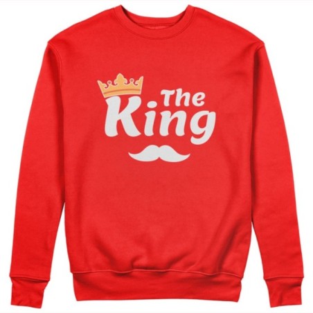 Felpa uomo personalizzabile con nome the king smile Love