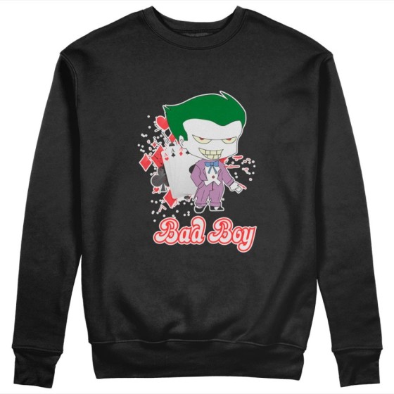 Felpa uomo personalizzabile con nome joker bad boy Love