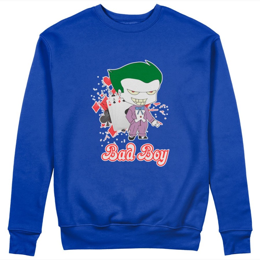 Felpa uomo personalizzabile con nome joker bad boy Love