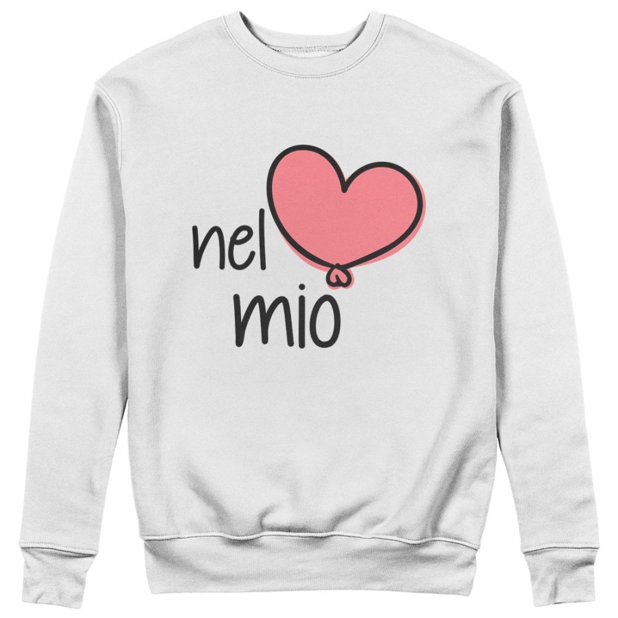 Felpa uomo personalizzabile con nome nel mio cuore Love