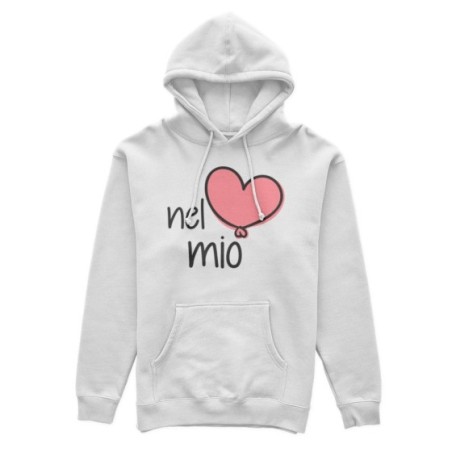 Felpa uomo personalizzabile con nome nel mio cuore Love