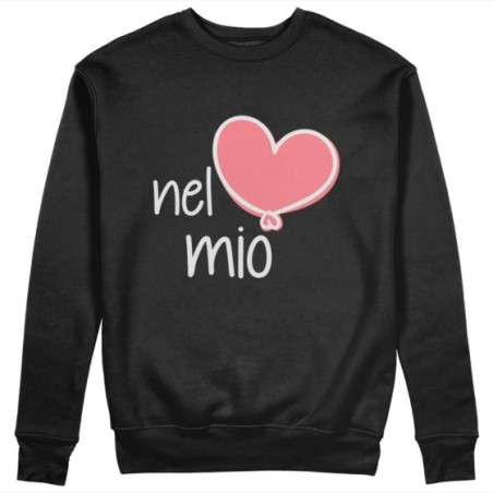 Felpa uomo personalizzabile con nome nel mio cuore Love
