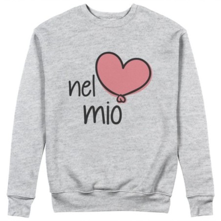 Felpa uomo personalizzabile con nome nel mio cuore Love