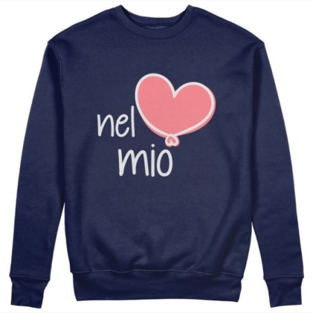 Felpa uomo personalizzabile con nome nel mio cuore Love