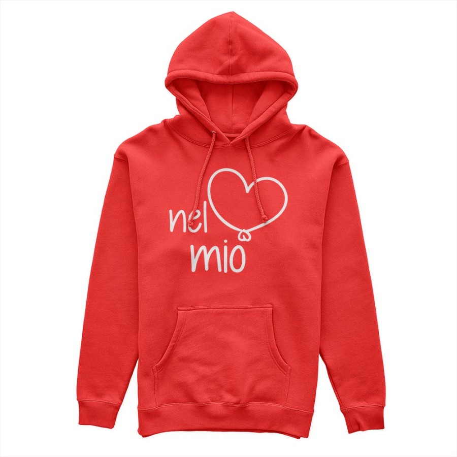 Felpa uomo personalizzabile con nome nel mio cuore Love