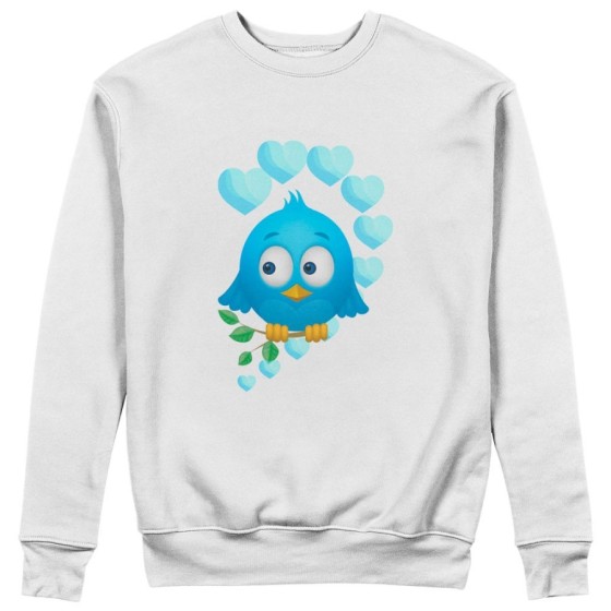Felpa uomo personalizzabile con nome gufetto innamorato Love