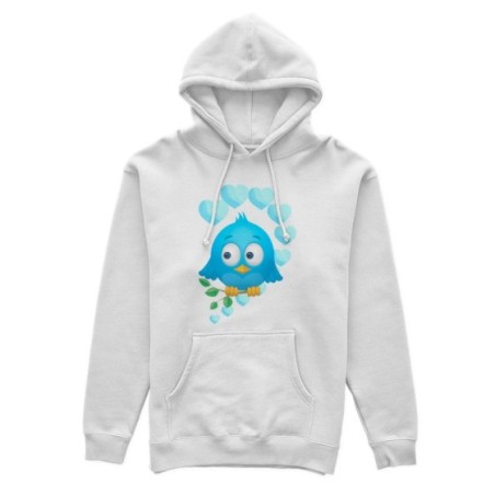 Felpa uomo personalizzabile con nome gufetto innamorato Love