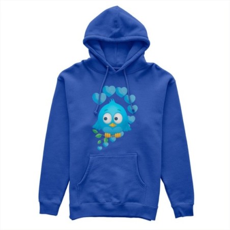 Felpa uomo personalizzabile con nome gufetto innamorato Love