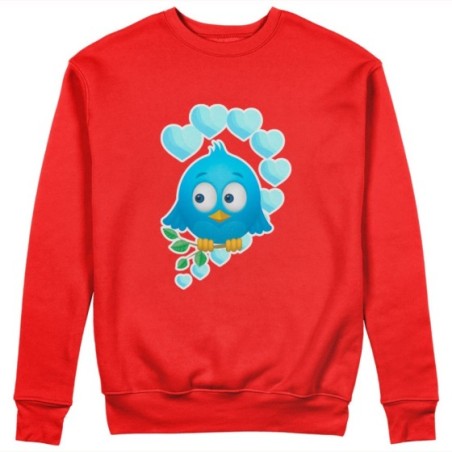 Felpa uomo personalizzabile con nome gufetto innamorato Love