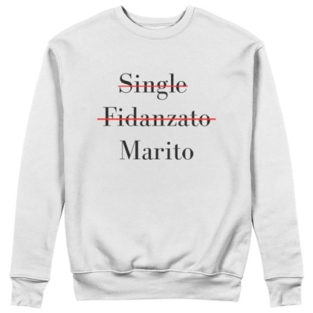 Felpa uomo personalizzabile con nome single fidanzato marito Love