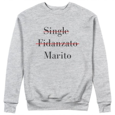 Felpa uomo personalizzabile con nome single fidanzato marito Love