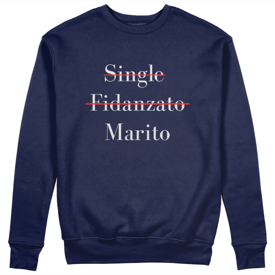 Felpa uomo personalizzabile con nome single fidanzato marito Love