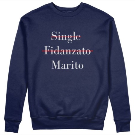 Felpa uomo personalizzabile con nome single fidanzato marito Love
