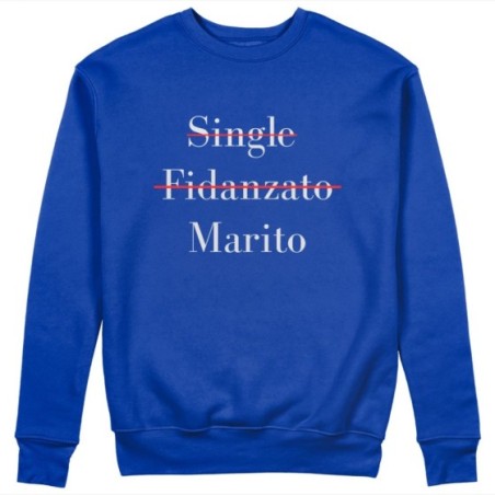Felpa uomo personalizzabile con nome single fidanzato marito Love