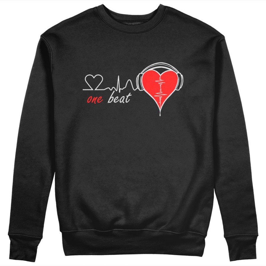 Felpa uomo personalizzabile con nome one beat Love