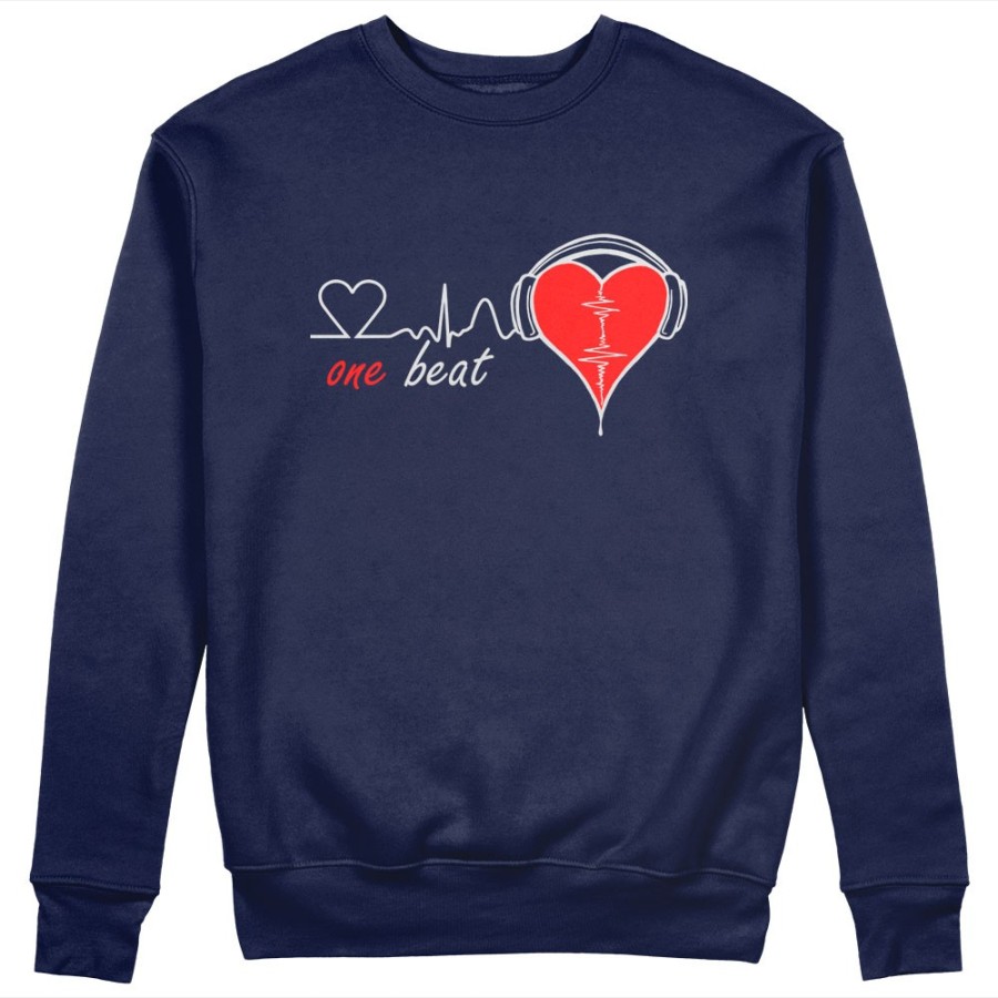Felpa uomo personalizzabile con nome one beat Love