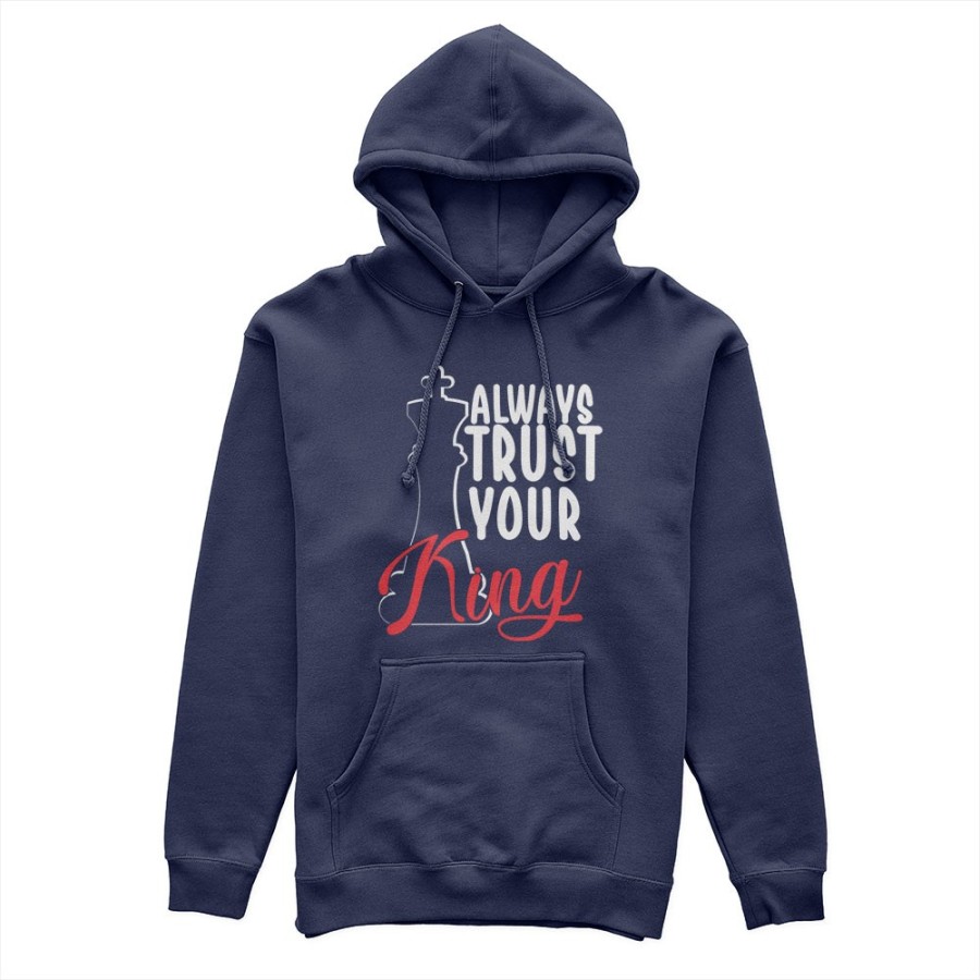 Felpa uomo personalizzabile con nome always trust your king Love