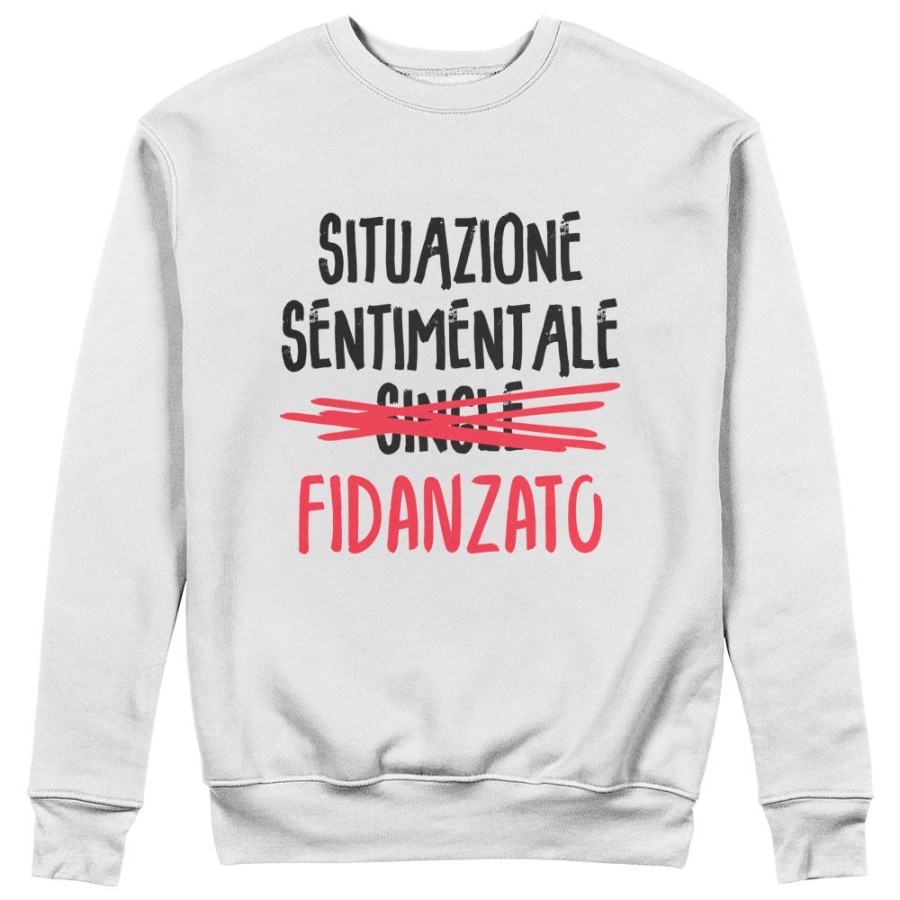 Felpa uomo personalizzabile con nome situazione sentimentale fidanzato Love