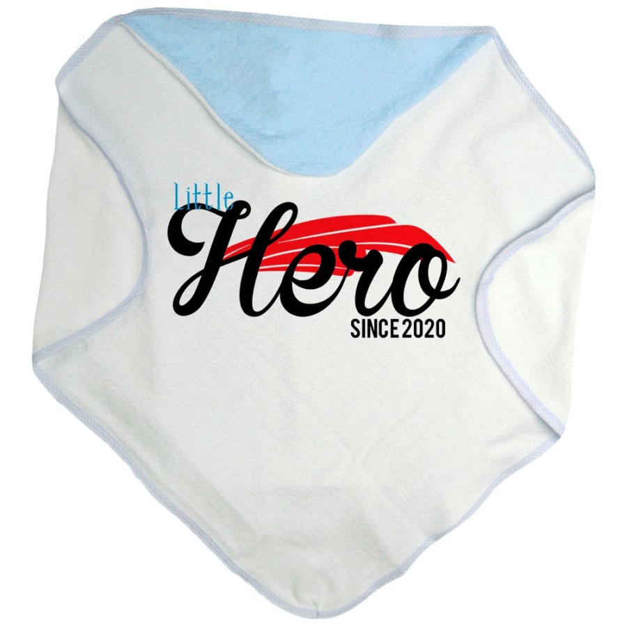 Accappatoio neonato personalizzato con anno little hero since Per la famiglia